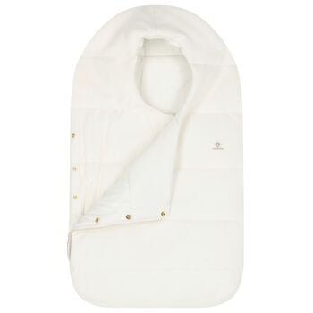 Ivory Logo Waffle Texture Baby Nest