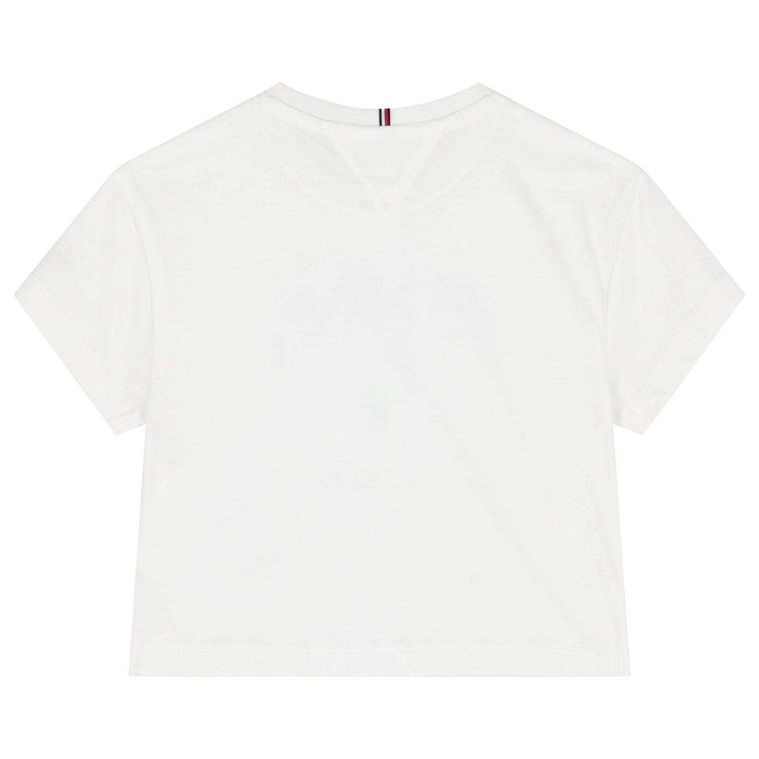 Girls White Rhinestone Logo T-Shirt , 3, hi-res