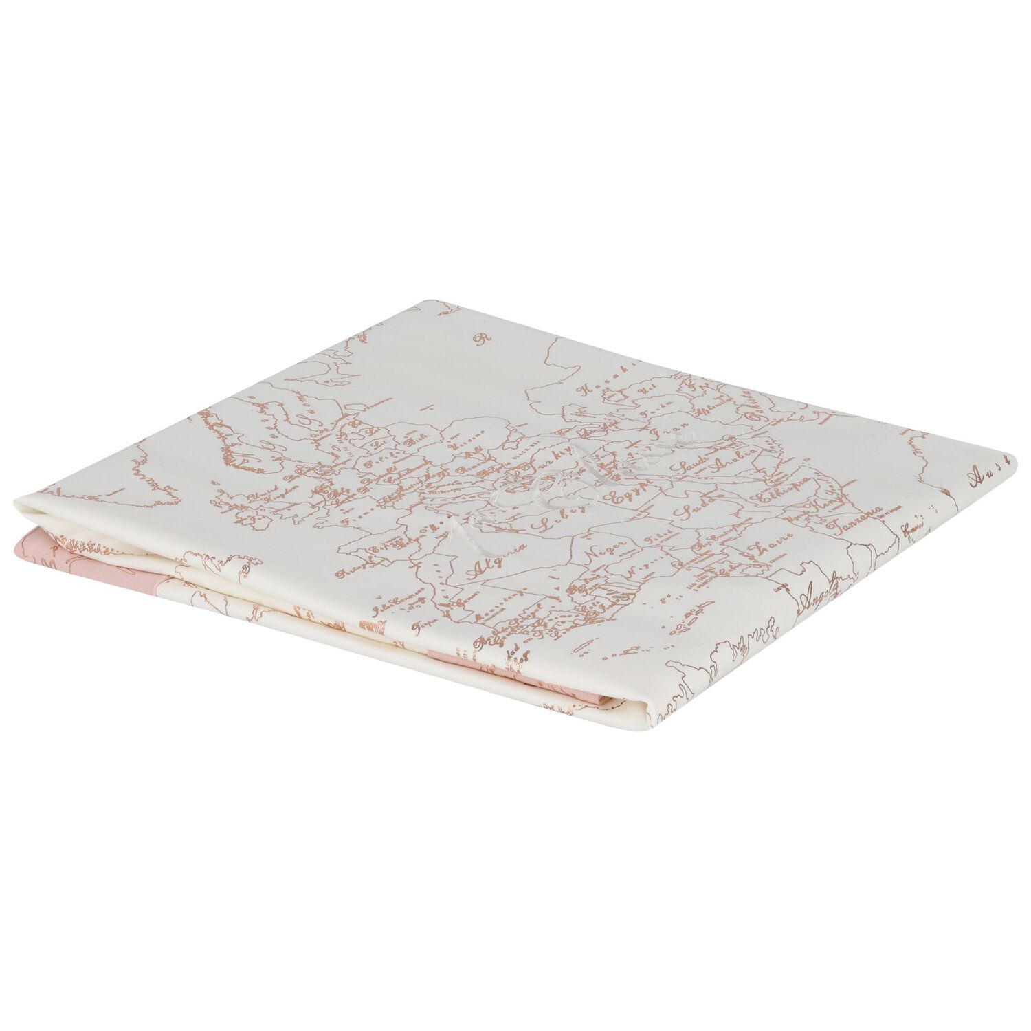 Baby Girls Ivory & Pink Geo Map Blanket, 1, hi-res