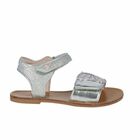 Girls Silver Butterfly Sandals, 1, hi-res