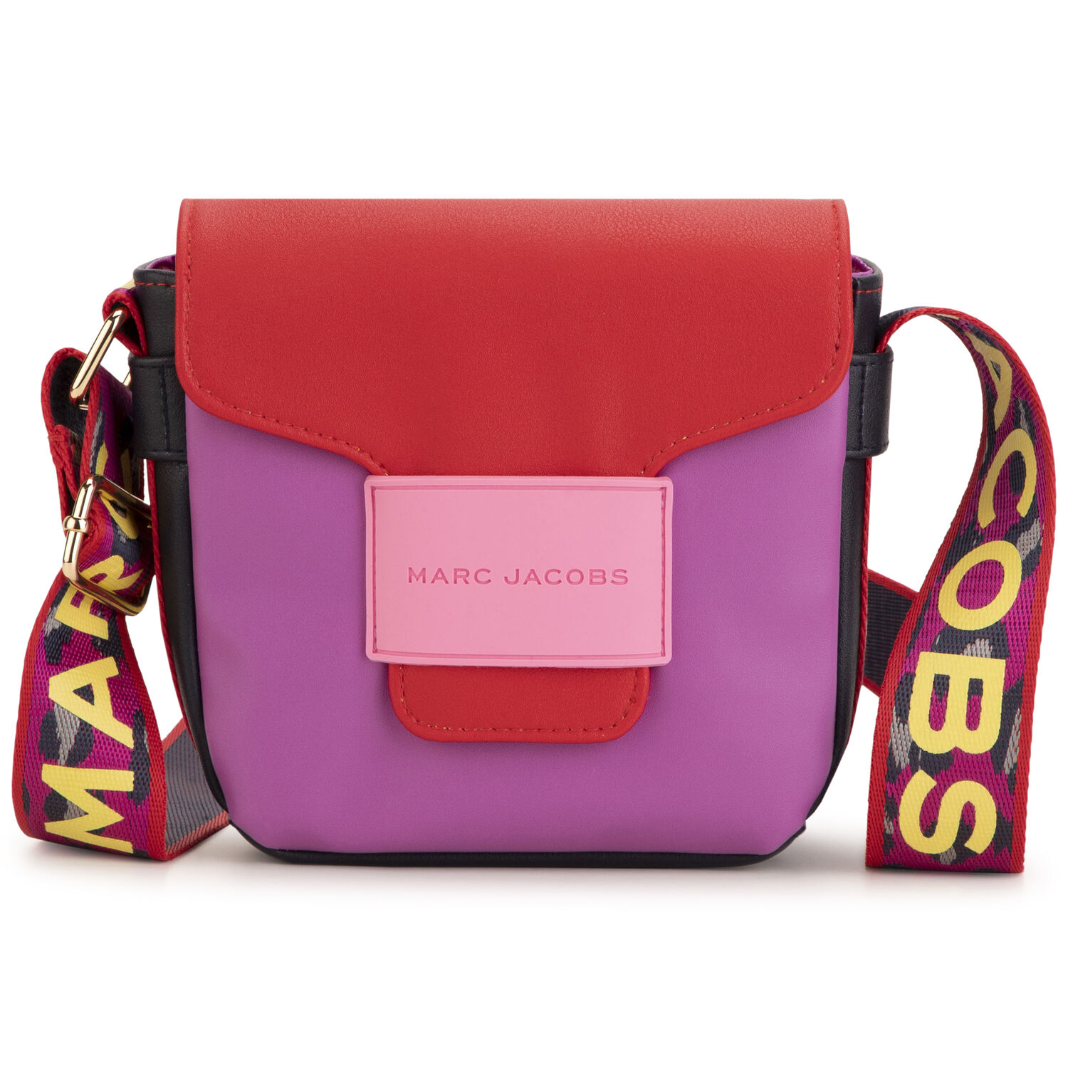 Girls Pink & Red Logo Shoulder Bag, 1, hi-res