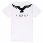 Boys White Logo T-Shirt, 1, hi-res