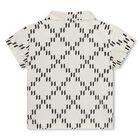 Younger Boys Ivory & Black Monogram Logo Shorts Set, 1, hi-res