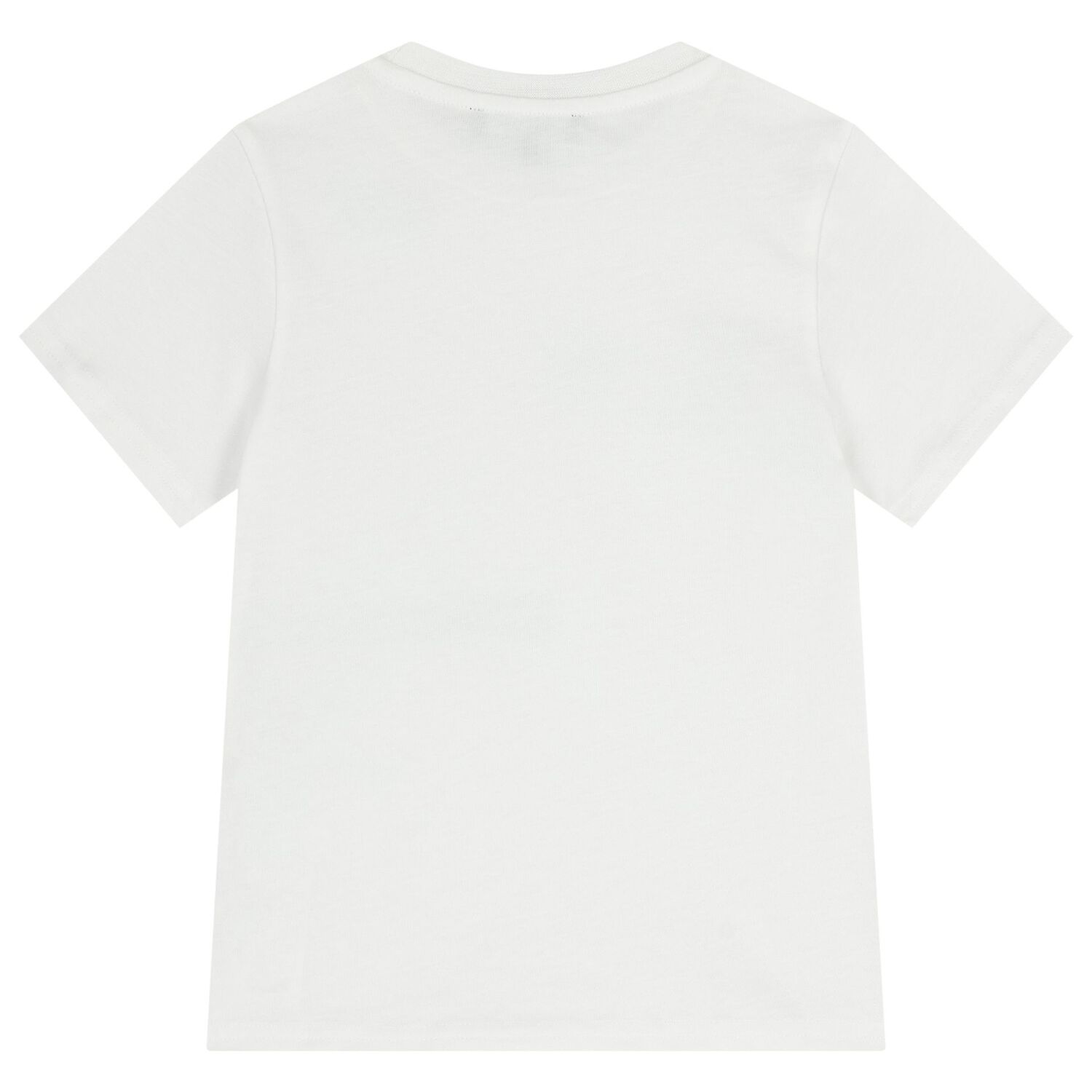 طقم شورت أبيض وبيج للأولاد بشعار, 1, hi-res