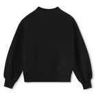 Girls Mini Me Black Flamingo Logo Sweatshirt, 1, hi-res