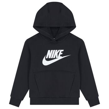 Black Logo Hooded Top