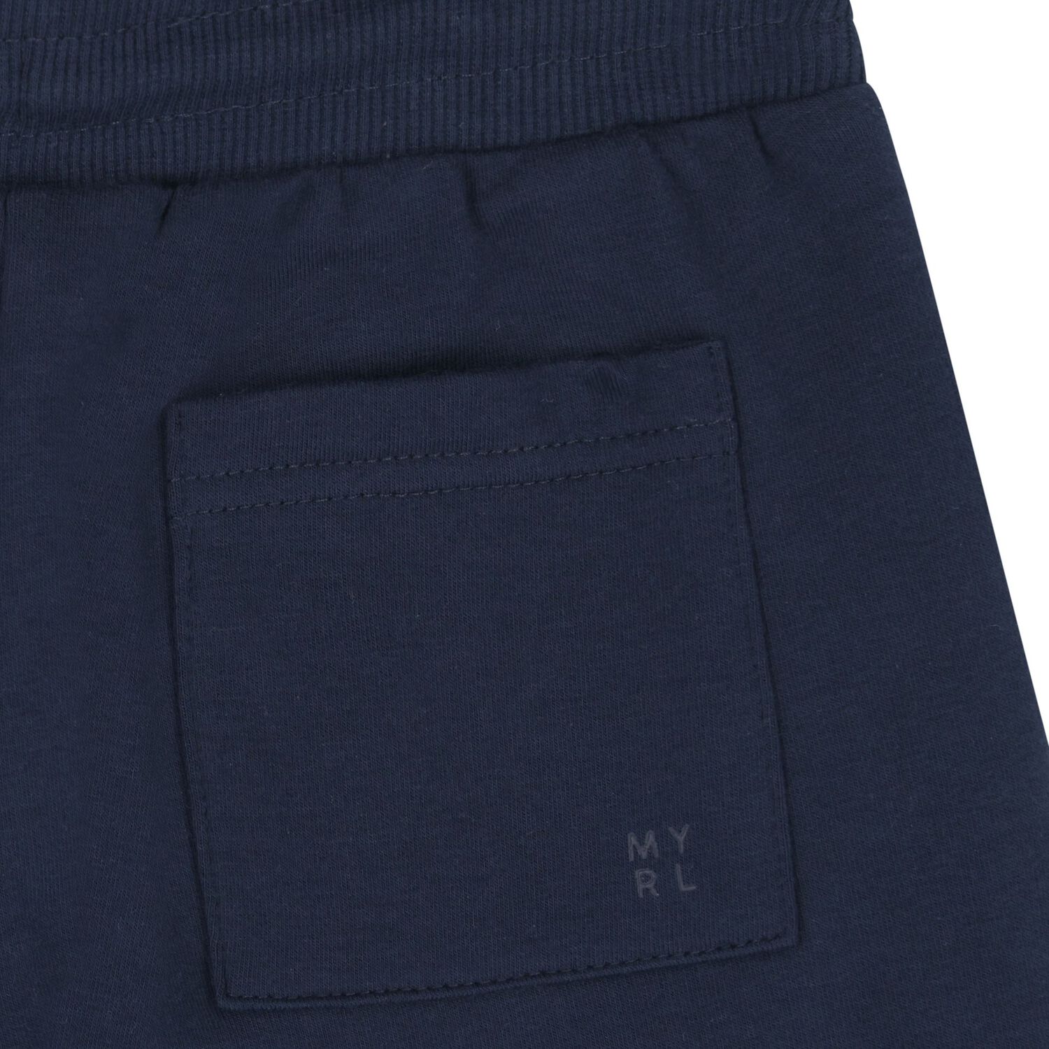 Boys Navy Blue Logo Shorts, 4, hi-res