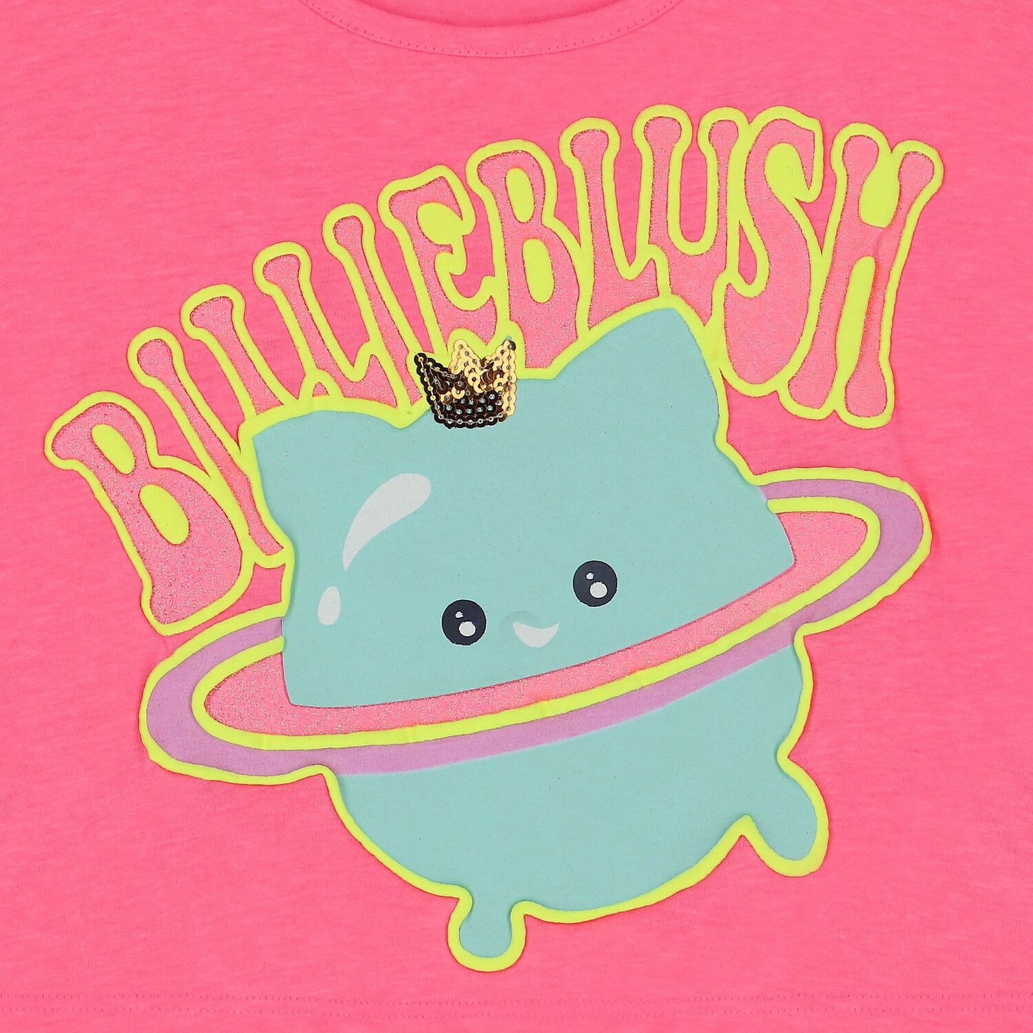 توب بنات بالشعار باللون الزهري, 1, hi-res