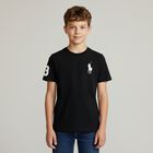 Boys Black Logo T-Shirt, 1, hi-res
