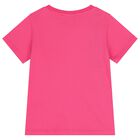 Girls Pink Logo T-Shirt , 2, hi-res