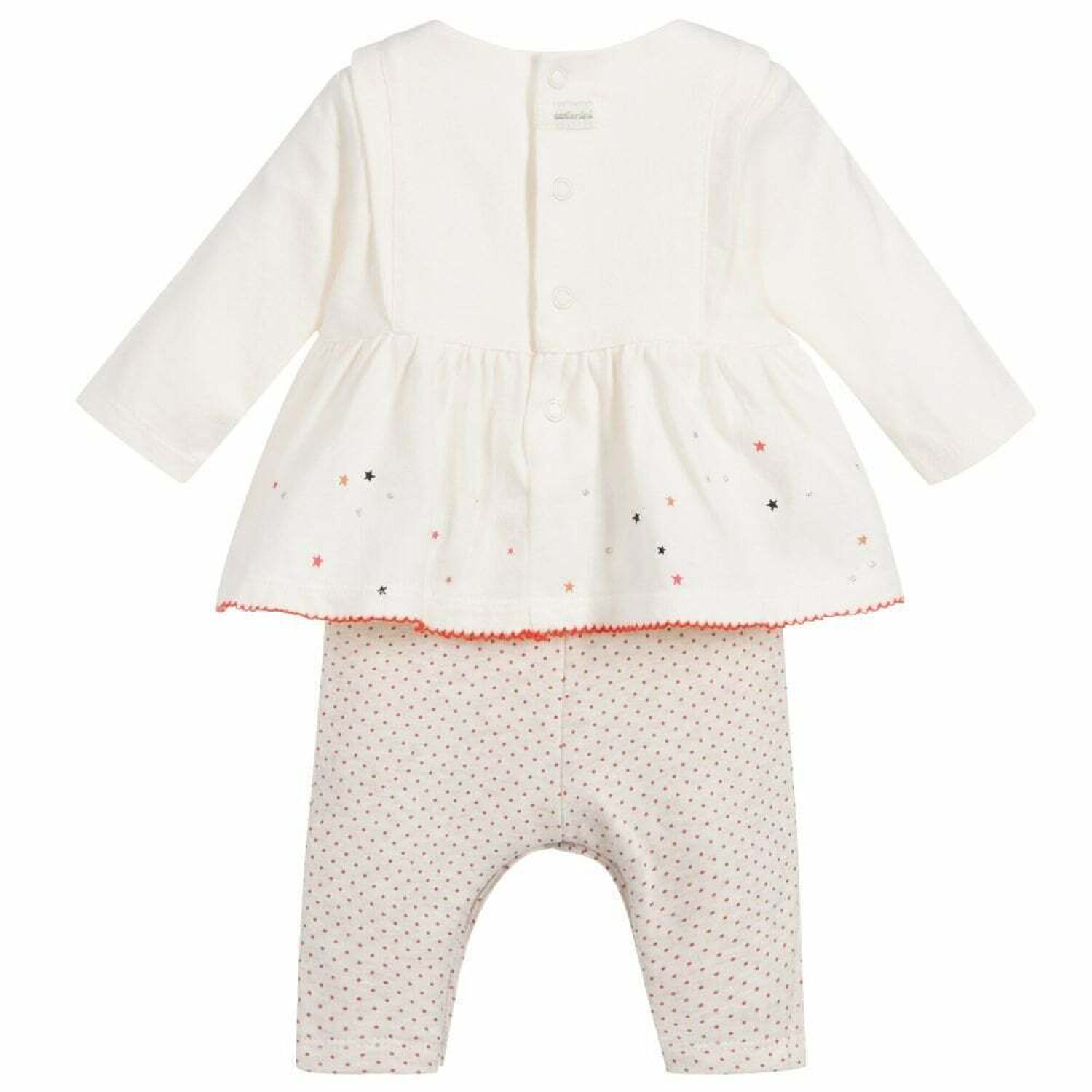 Baby Girls White Embroidered Babysuit, 1, hi-res image number null