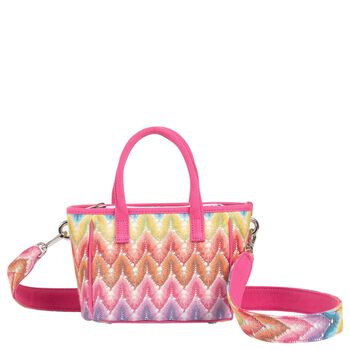 Girls Multi-Coloured Zigzag Handbag
