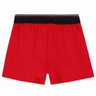 Girls Red Jersey Shorts, 1, hi-res