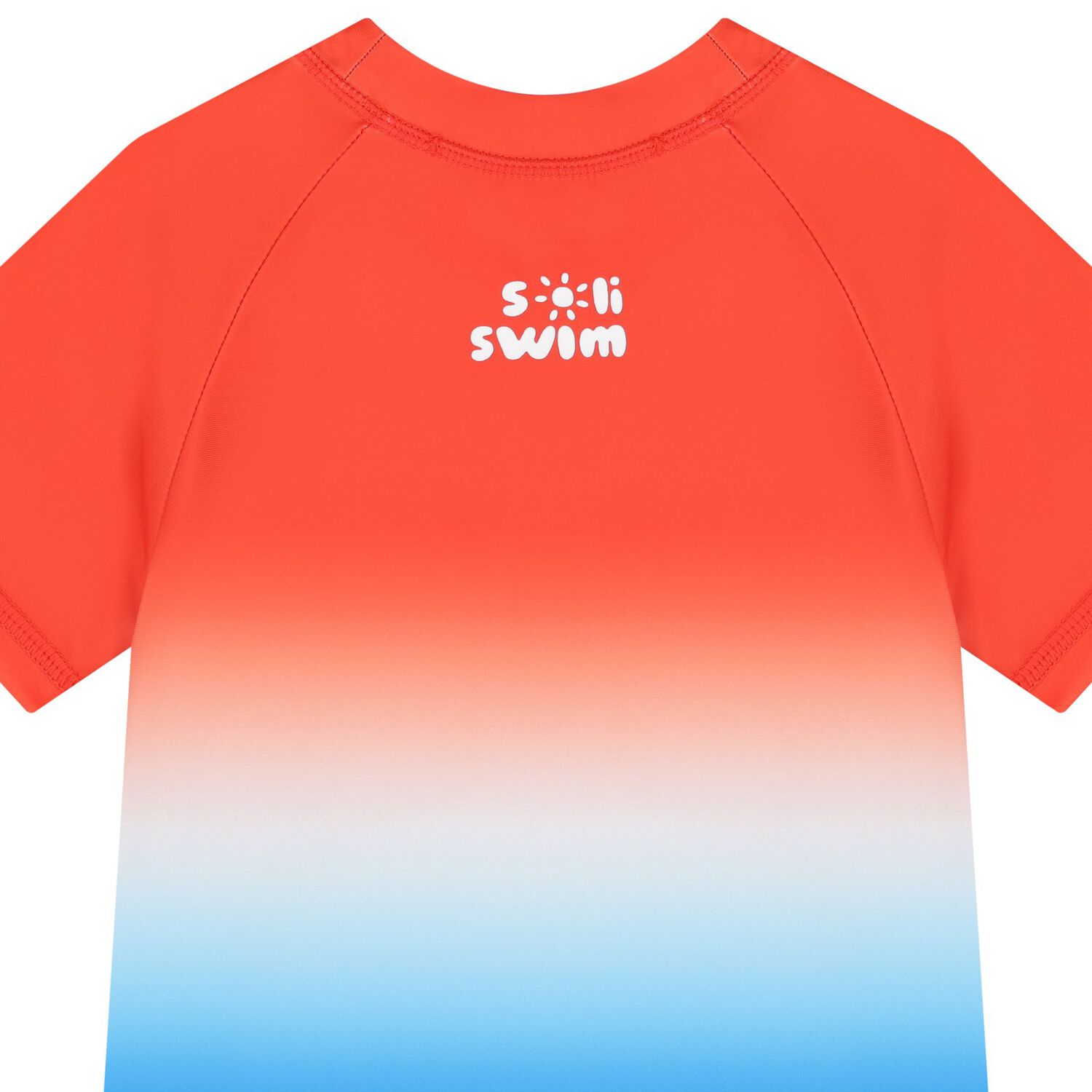 Boys Orange, Blue & White Rash Vest, 1, hi-res image number null