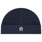 Baby Boys Navy Blue & Gold Babygrow, Hat & Bib Gift Set, 1, hi-res