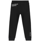 بنطلون رياضي بطبعة باللون الأسود, 1, hi-res