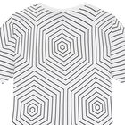 تي شيرت اولاد بالشعار باللون الأبيض, 1, hi-res