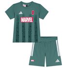 Green Marvel Logo Shorts Set, 1, hi-res