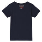 Boys Navy Logo T-Shirt, 1, hi-res