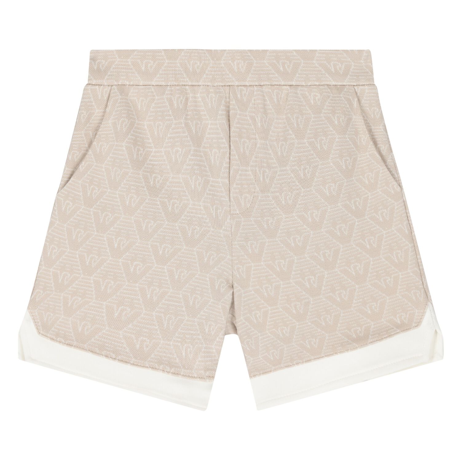 شورت بشعار باللون البيج للأولاد , 1, hi-res image number null