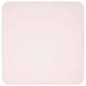 Baby Girls Pink & White Logo Blanket