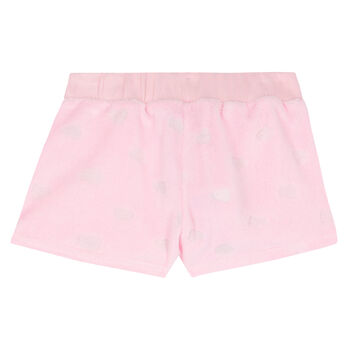 Girls Pink Bow Shorts