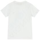 تيشيرت اولاد بالشعار باللون الابيض , 1, hi-res