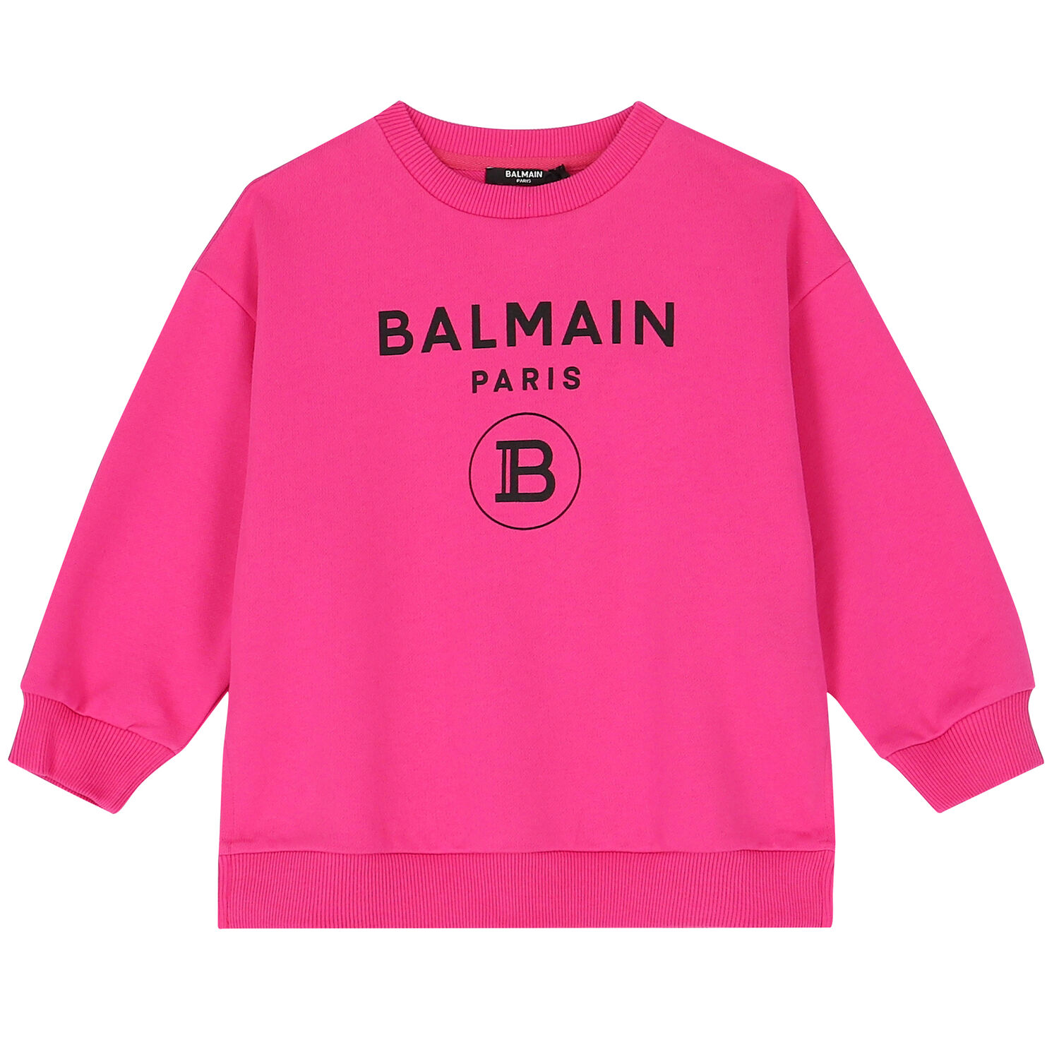Girls Pink Logo Sweatshirt, 1, hi-res image number null