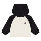 Younger Boys Beige & Black Tracksuit, 1, hi-res