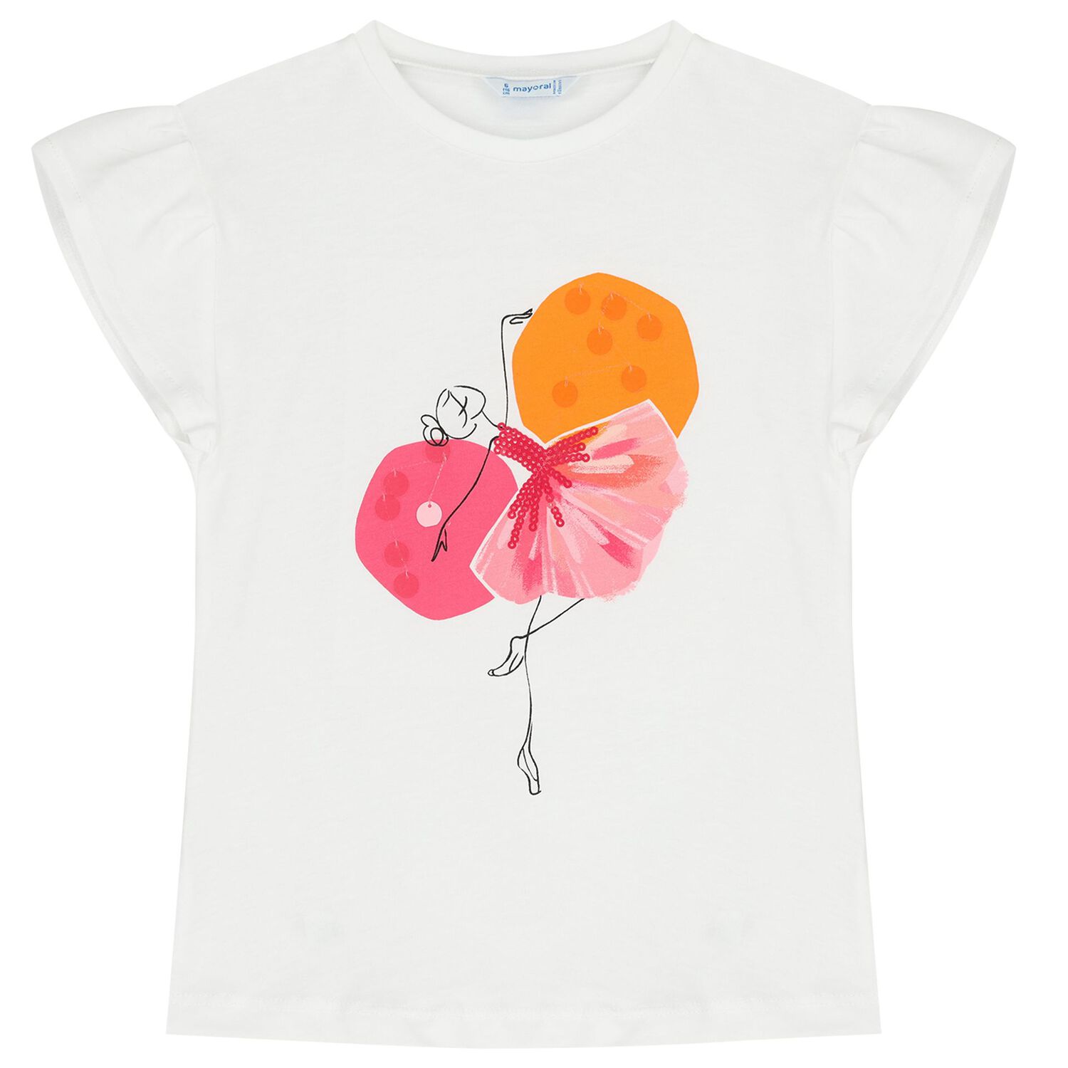 Girls White & Pink Leggings Set, 1, hi-res