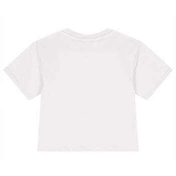 Girls White Logo T-Shirt