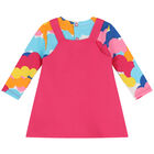 طقم فستان بنات باللون الزهرى, 1, hi-res