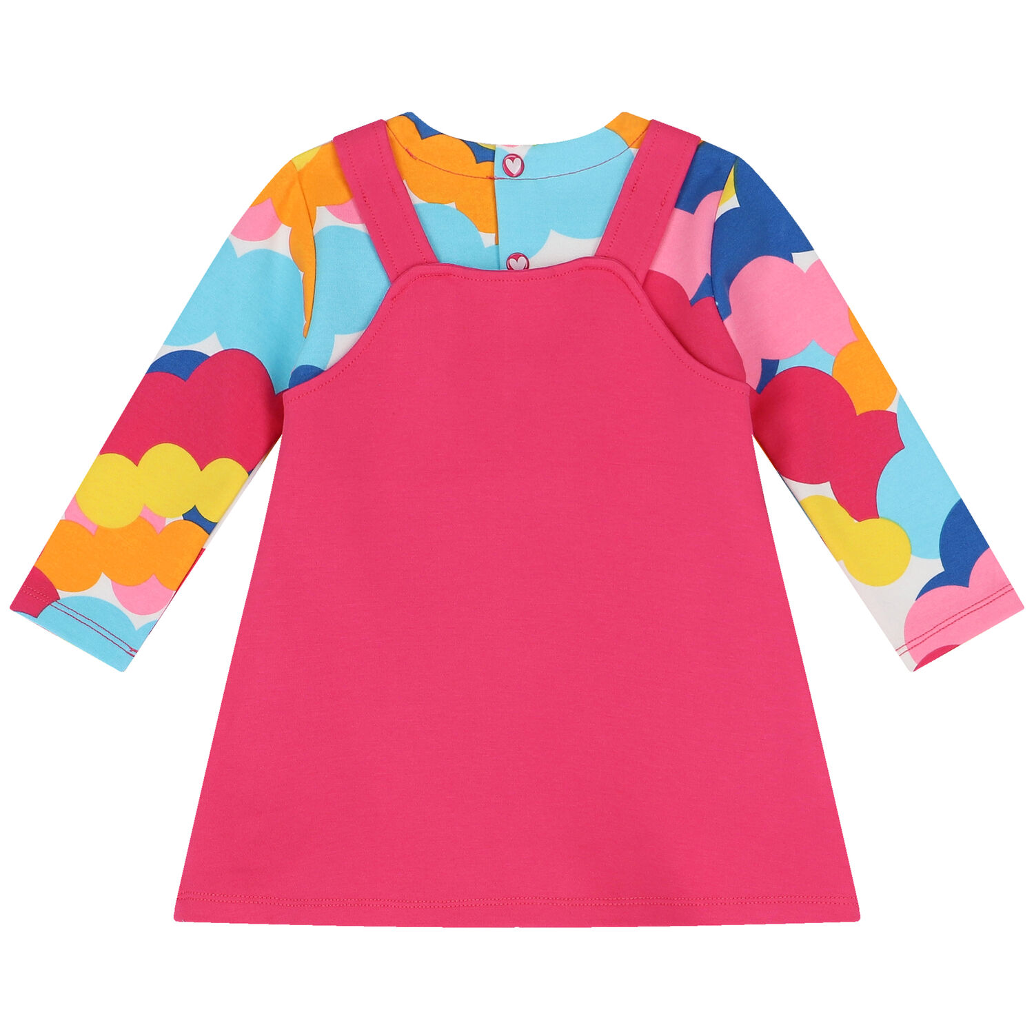 طقم فستان بنات باللون الزهرى, 1, hi-res