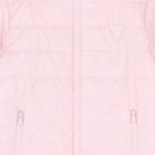 Girls Pink Logo Padded Puffer Jacket, 1, hi-res