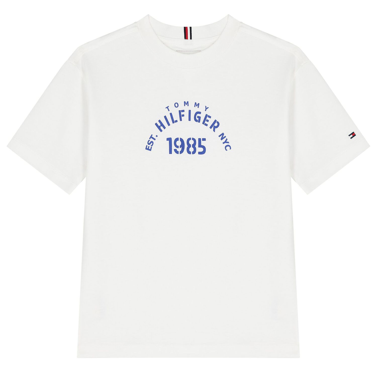Boys White & Blue Logo Shorts Set, 2, hi-res