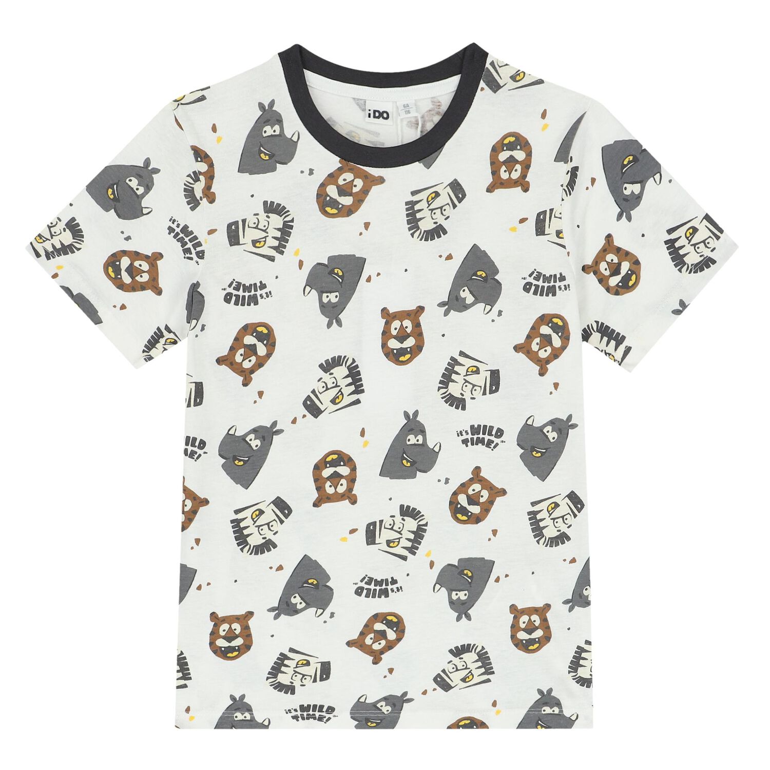 Boys White & Grey Shorts Set, 1, hi-res