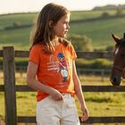 Girls Orange Polo Bear T-Shirt, 1, hi-res