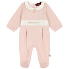 Baby Girls Pink Logo Babygrow, 3, hi-res