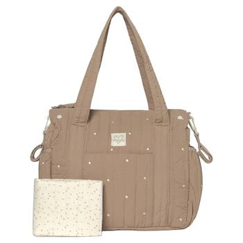 Beige Polka Dot Baby Changing Bag ( 27cm )