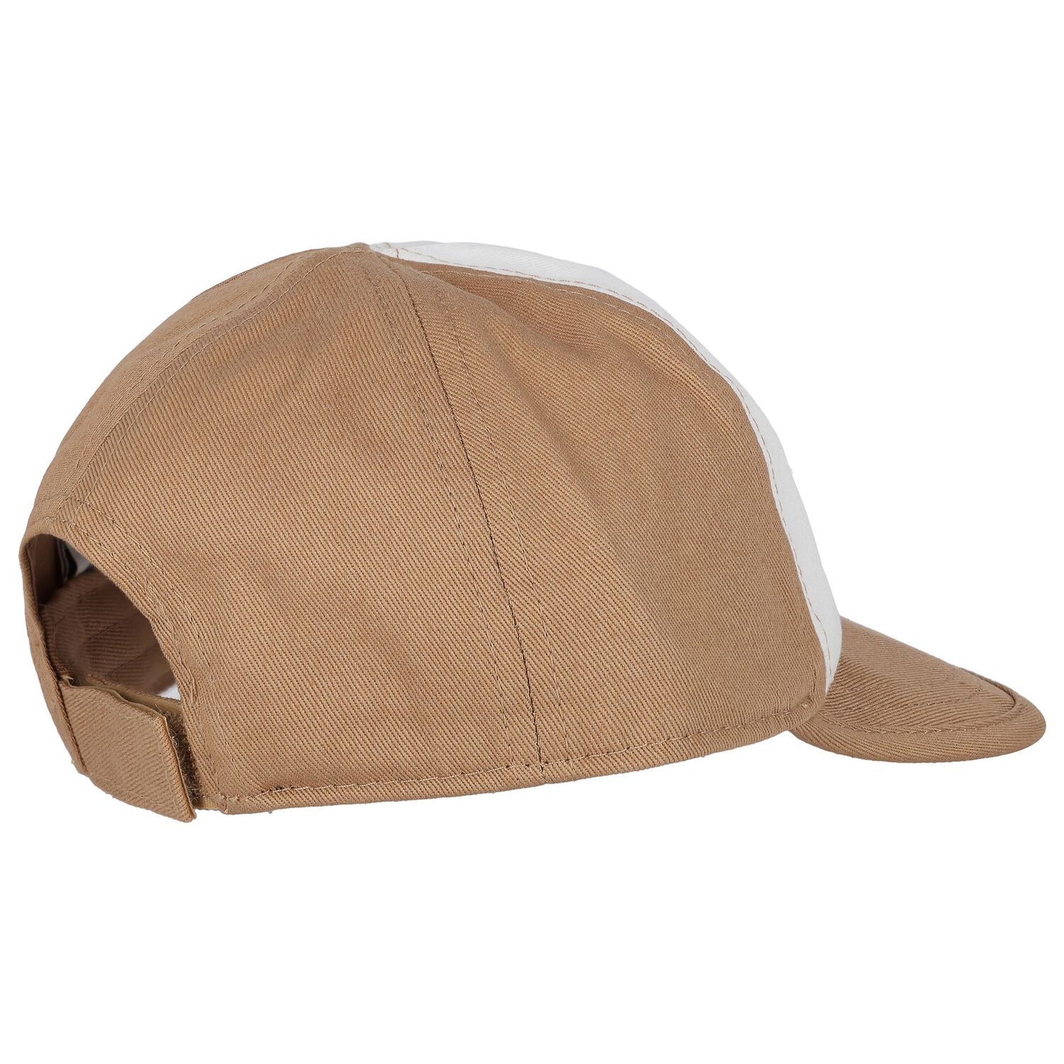 Baby Boys White & Beige Logo Cap, 1, hi-res