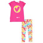 طقم ليجنز بنات باللون الوردي , 1, hi-res