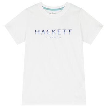 تيشيرت اولاد بالشعار باللون الابيض 