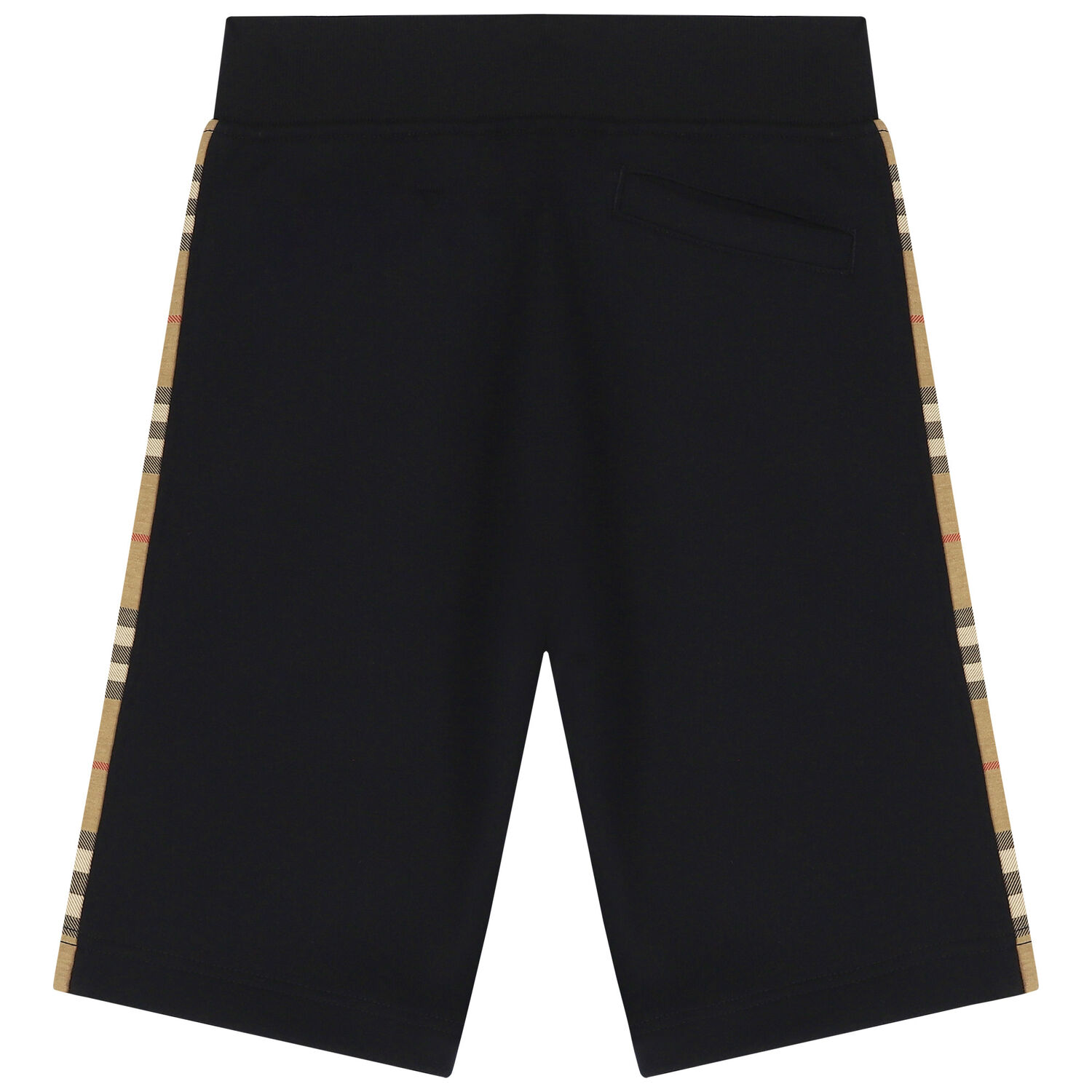 Boys Black & Beige Check Shorts, 1, hi-res image number null