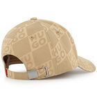 Boys Beige Logo Cap, 1, hi-res