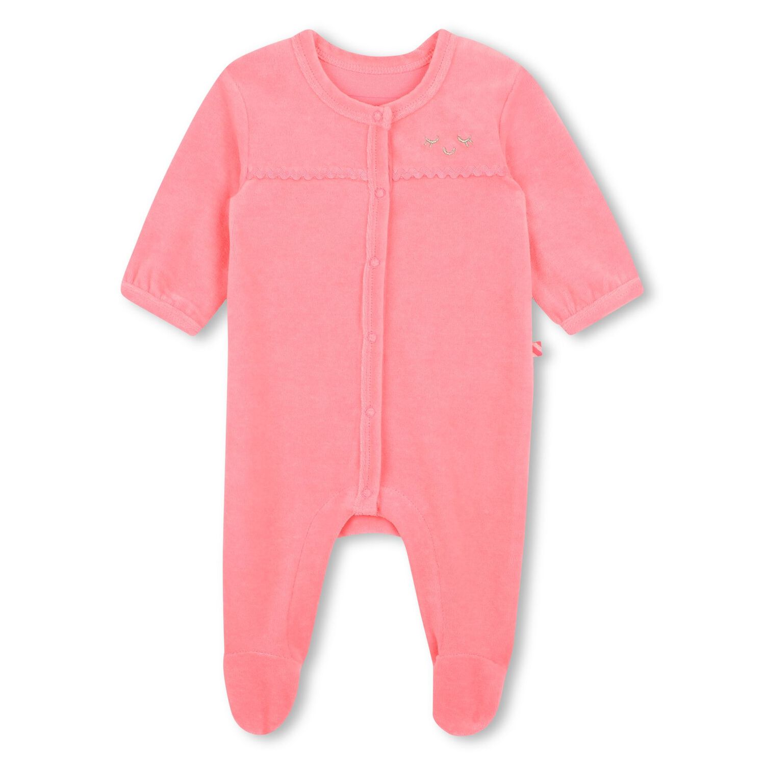 Baby Girls Pink Velvet Babygrow Gift Set, 1, hi-res