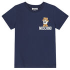 Navy Teddy Logo T-Shirt, 4, hi-res
