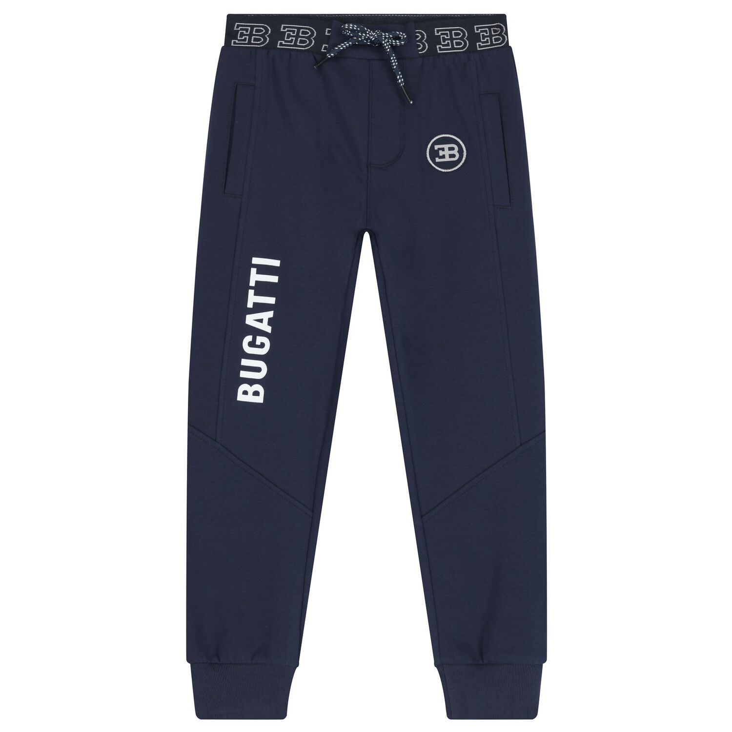Boys Navy Blue Logo Joggers, 1, hi-res image number null