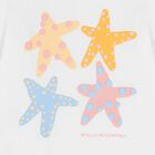 Girls White Starfish T-Shirt, 1, hi-res