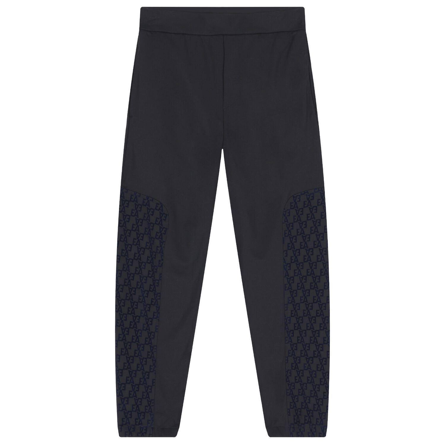 بنطلون رياضى للاولاد بالشعار باللون الاسود, 1, hi-res