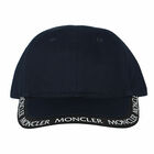 Boys Navy Logo Cap, 1, hi-res